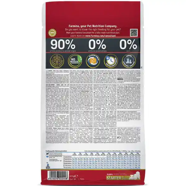 N & D Dog Ancestral Grain Chicken And Pomegranate Starter Puppy 800g