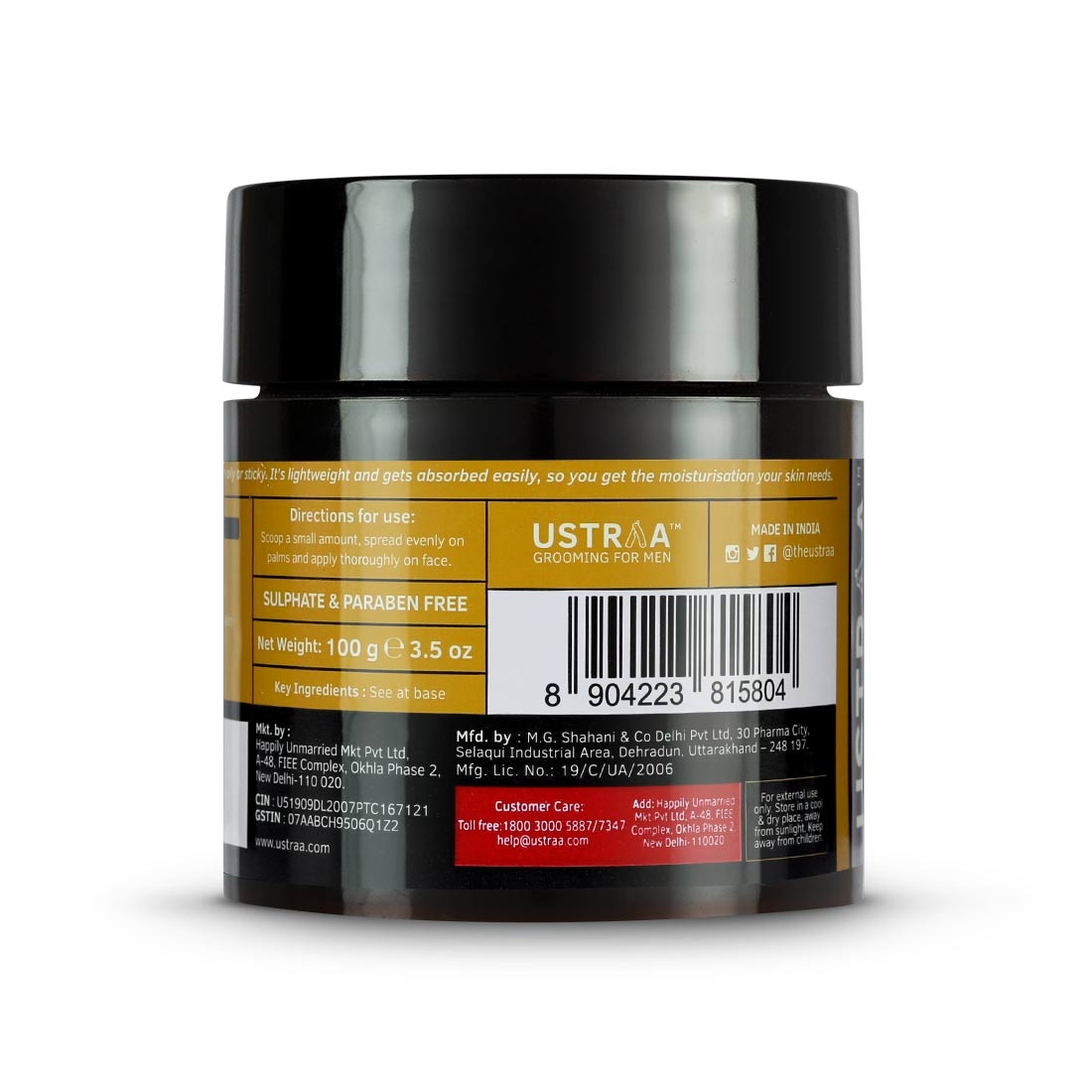 Ustraa | Moisturising Cream for Oily Skin - 100g 1