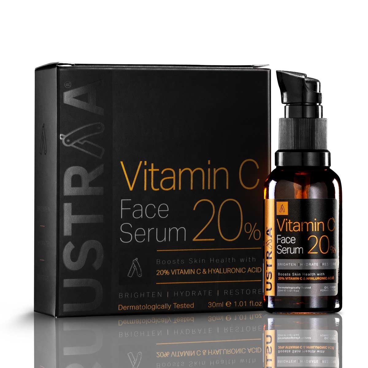 Ustraa | Ustraa 20% Vitamin C Face Serum With Hyaluronic Acid - 30 ml 0