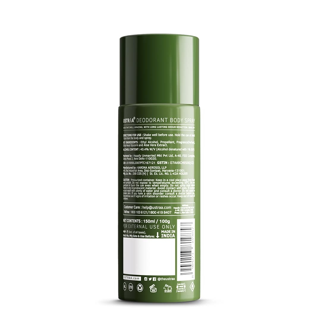 Ustraa | Ustraa O.g Deodorant Body Spray - 150ml - A Strong Passionate Fragrance Deodorant Spray For Men 7