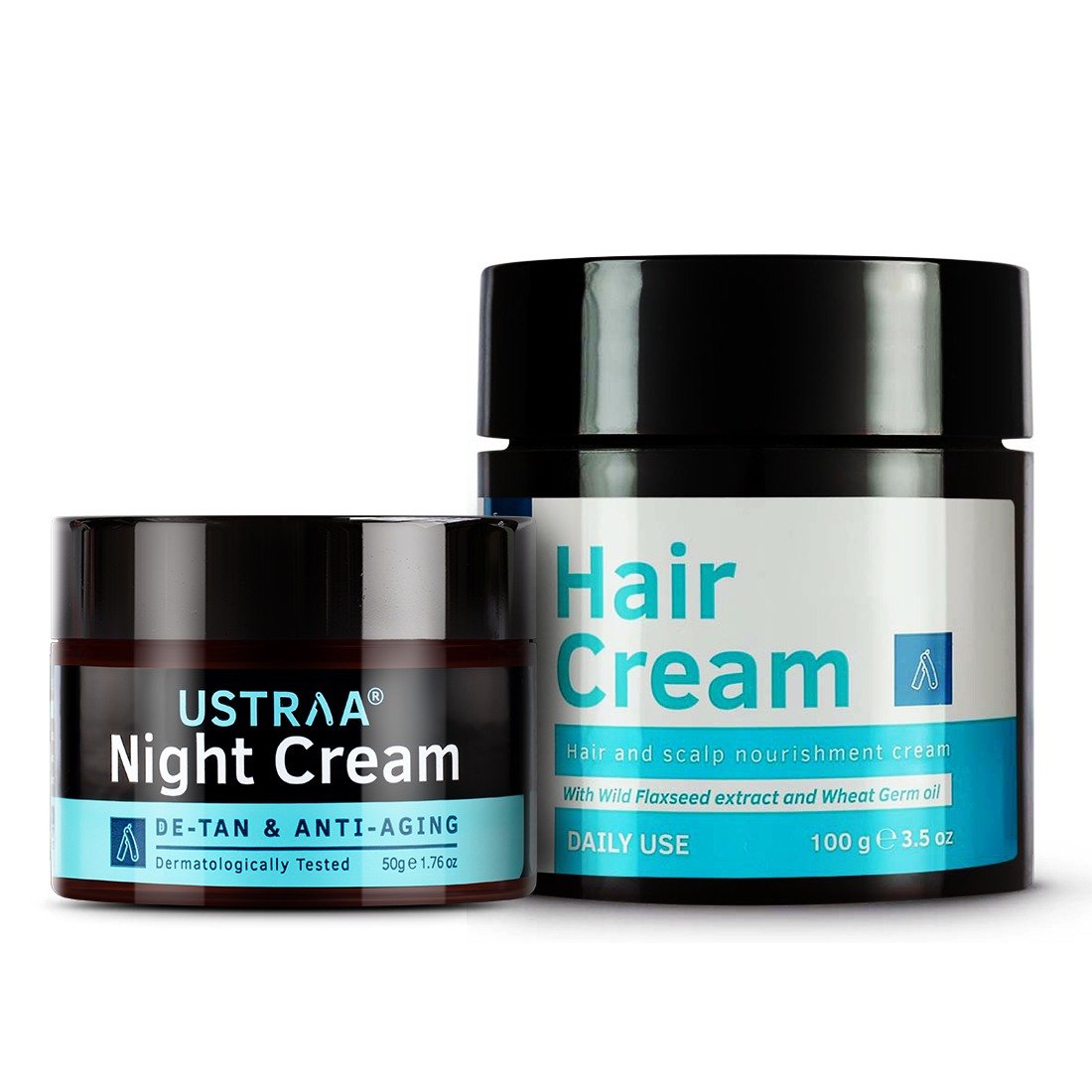 Ustraa Night Cream - 50g - De-Tan And Anti-Aging & Daily Use Hair Cream-100g