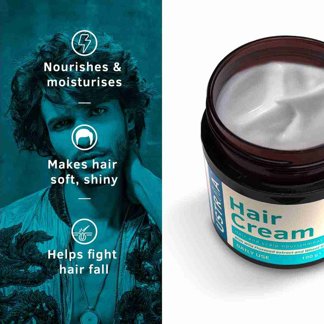 Ustraa Night Cream - 50g - De-Tan And Anti-Aging & Daily Use Hair Cream-100g