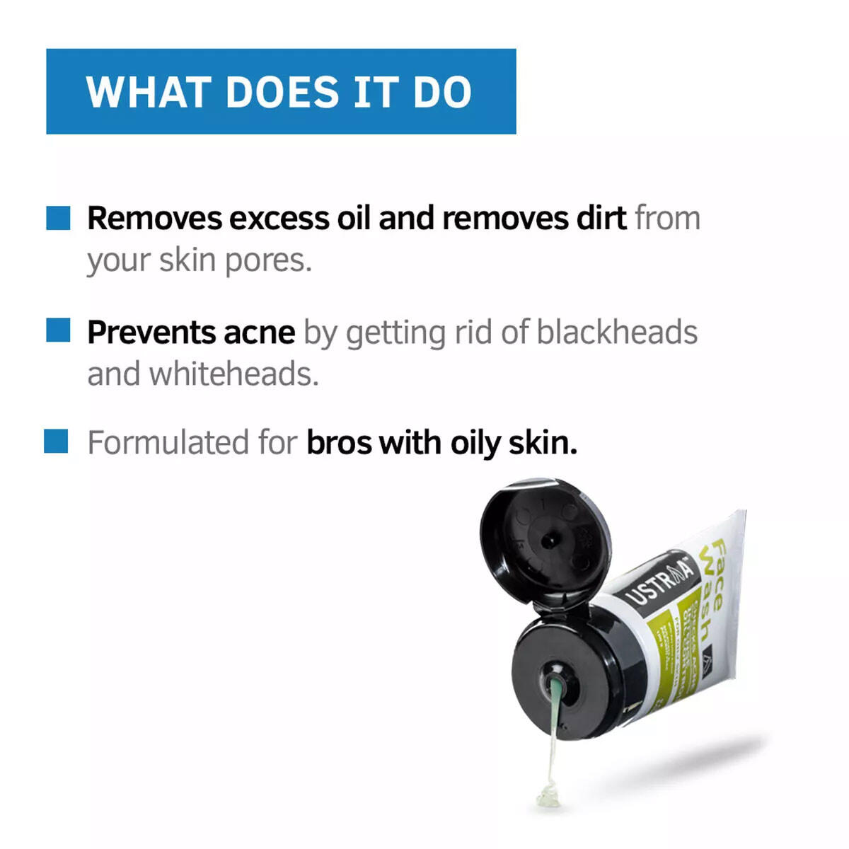 Ustraa Oil Control Pack (Face Wash Oily Skin 200g & Moisturising Cream Oily Skin 100g)