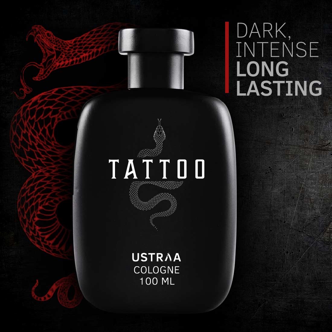 Ustraa | Ustraa Ayurvedic Beard Growth Oil -100ml & Cologne Tattoo - 100ml- Perfume for men 3