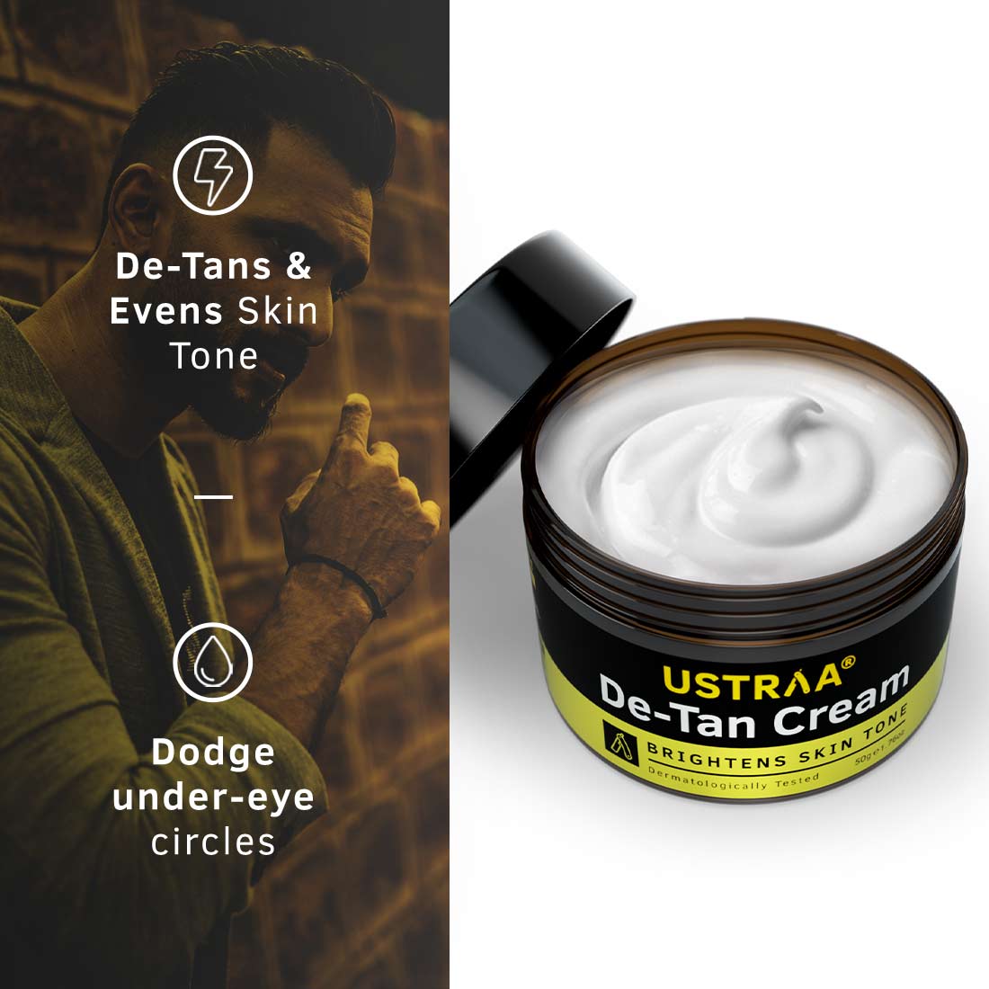 Ustraa Body Lotion Germ Free - 200ml & De-Tan Cream - 50g