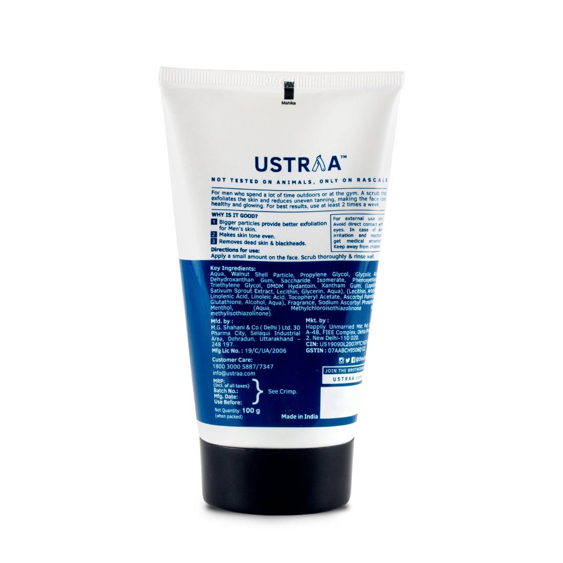 Ustraa | Ustraa Body Lotion Germ Free - 200ml & De-Tan Face Scrub 100g 1