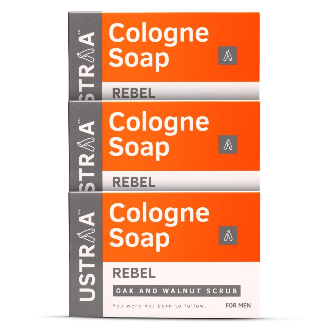 Ustraa | Ustraa Body Lotion Germ Free - 200ml & Cologne Soap Rebel - Pack of 3 1