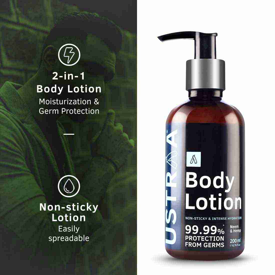 Ustraa Night Cream 50g & Body Lotion Gern Free 200ml 