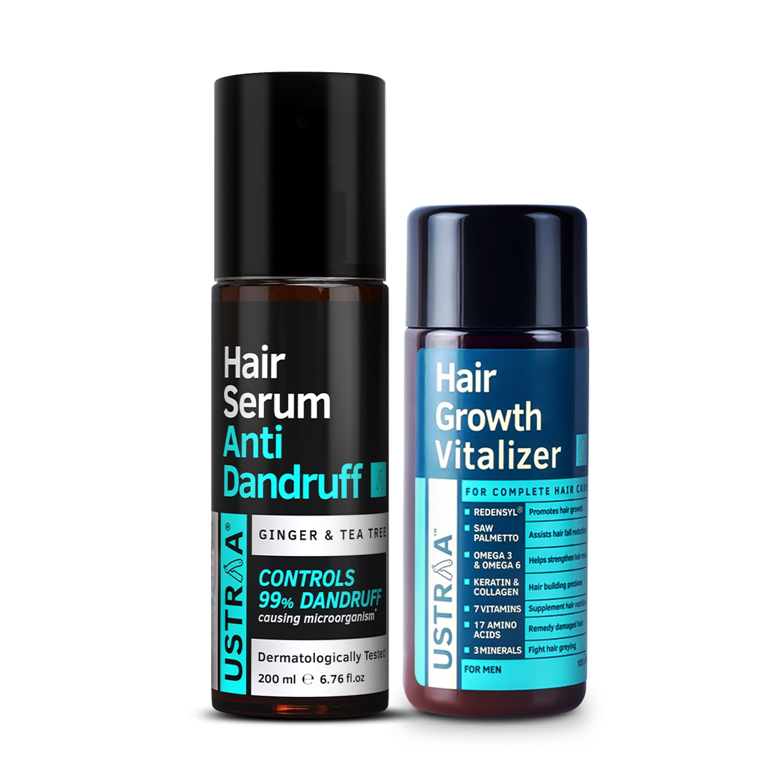 Ustraa | Ustraa Anti Dandruff Serum 200ml & Hair growth Vitalizer 100ml 0