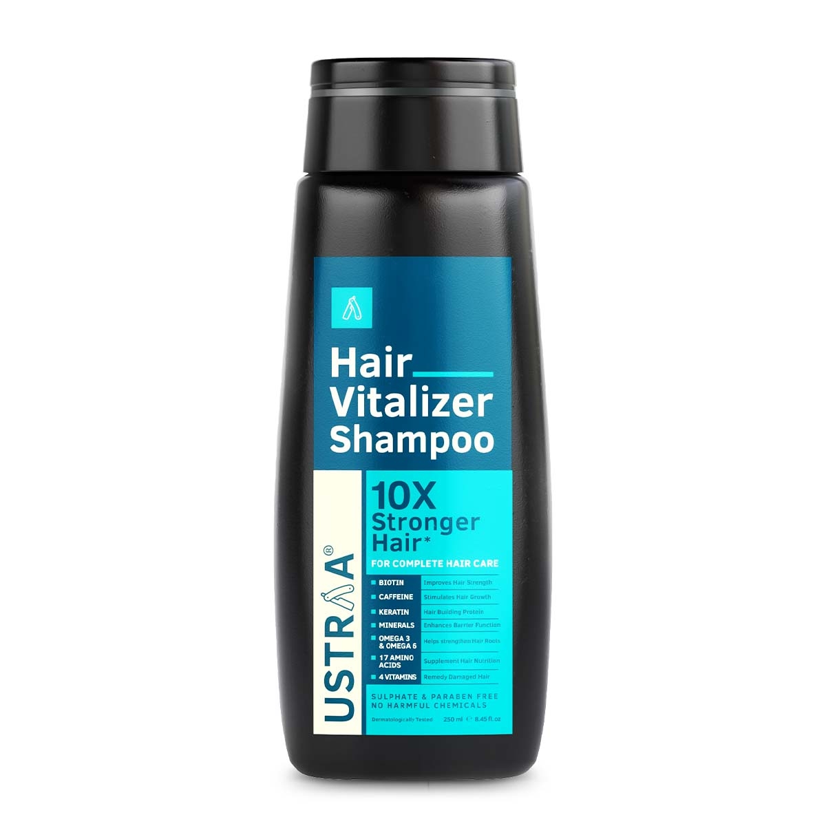 Ustraa | Ustraa Hair Vitalizer Kit (Dermatologically Tested Hair Vitalizer Shampoo - 250ml & Clinically Tested Hair growth Vitalizer - 100ml) 1