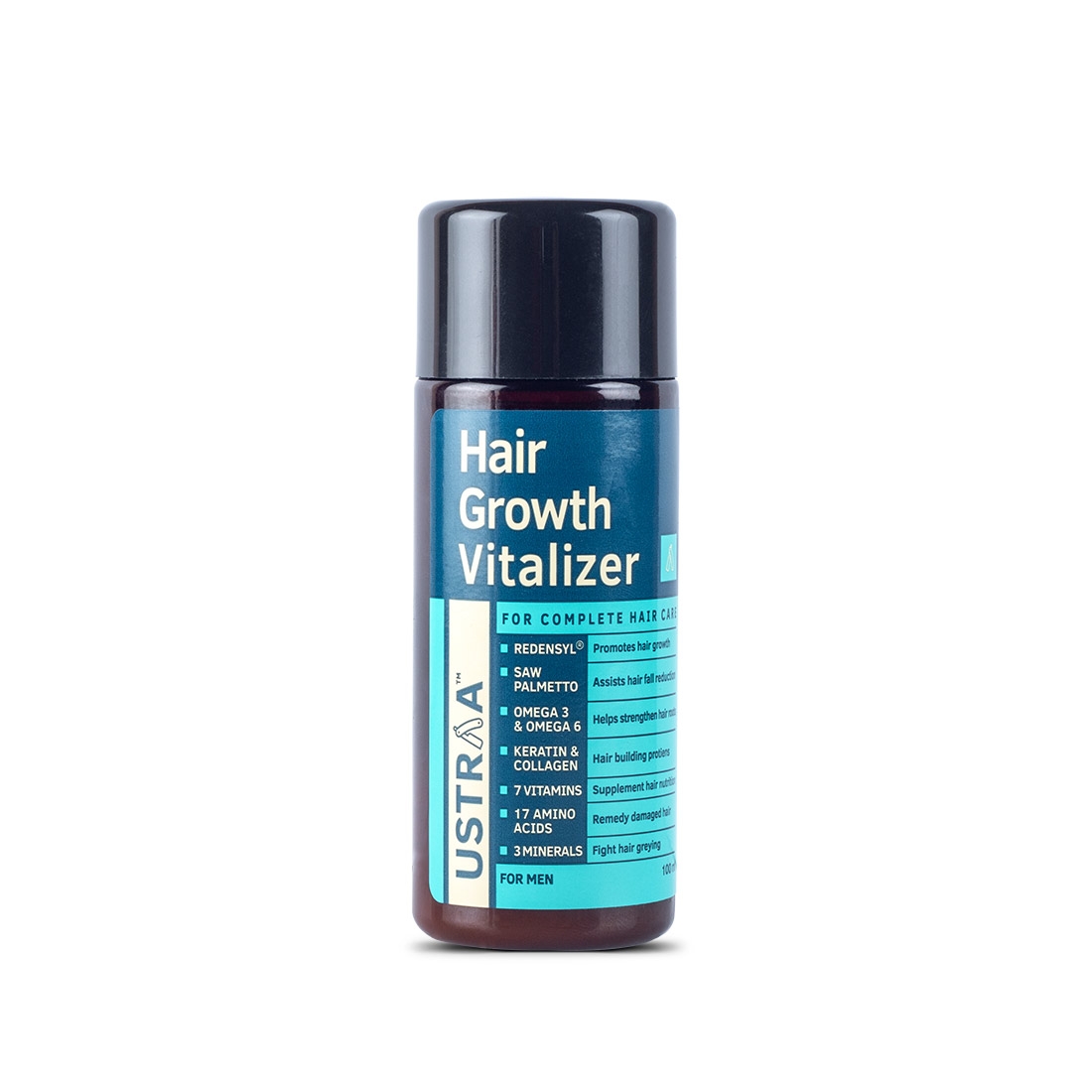 Ustraa | Ustraa Hair Vitalizer Kit (Dermatologically Tested Hair Vitalizer Shampoo - 250ml & Clinically Tested Hair growth Vitalizer - 100ml) 4