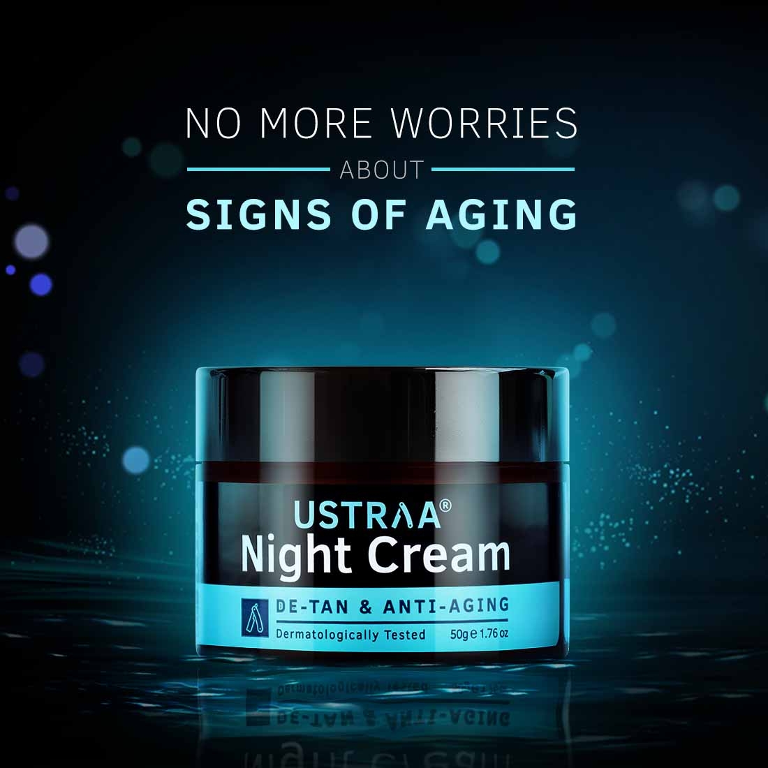 Ustraa | Ustraa Hair Vitalizer Shampoo - 250ml & Night Cream - De Tan And Anti Aging - 50g 7
