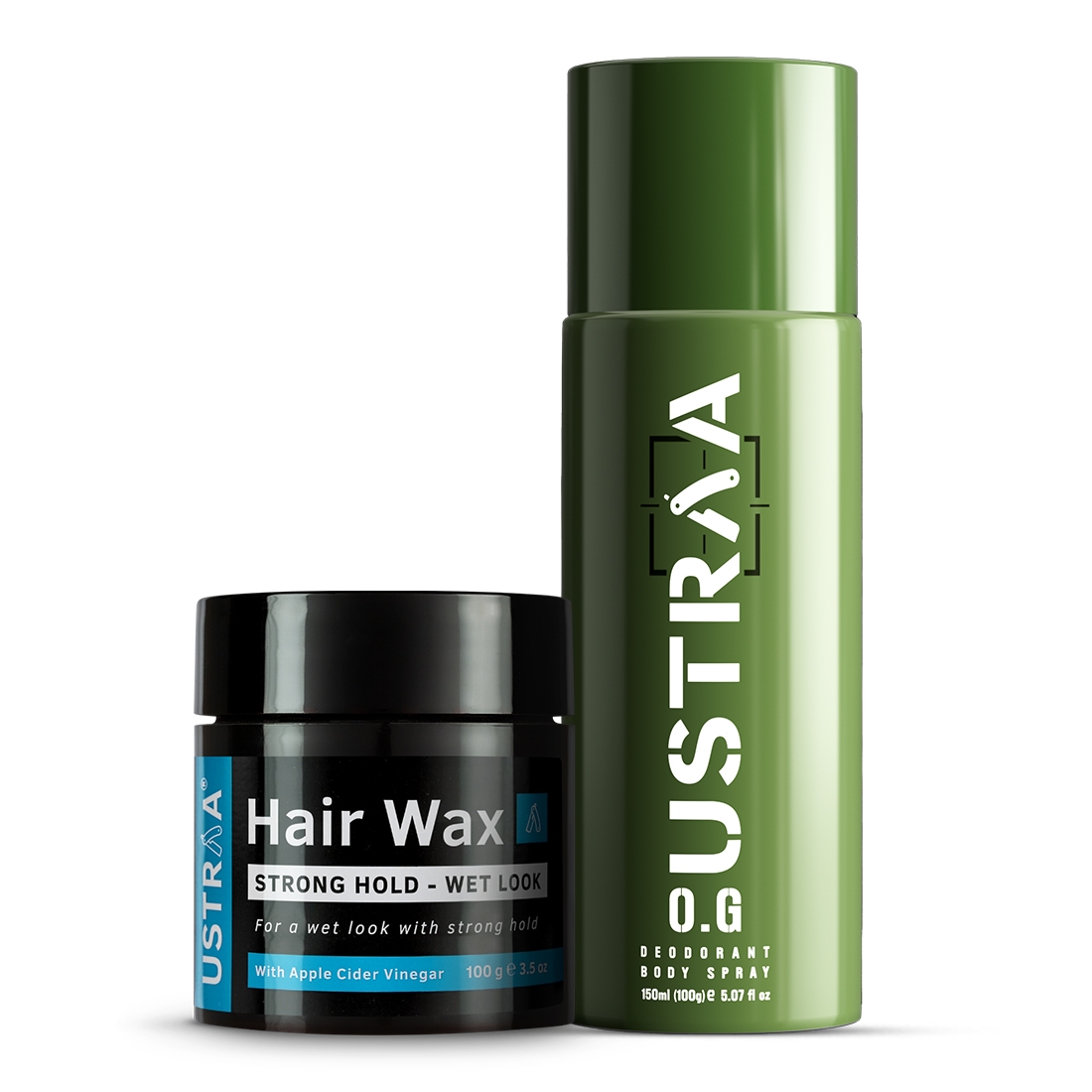 Ustraa | Ustraa O.G Deodorant - 150ml & Hair Wax Strong Hold Wet Look - 100g Combo 0