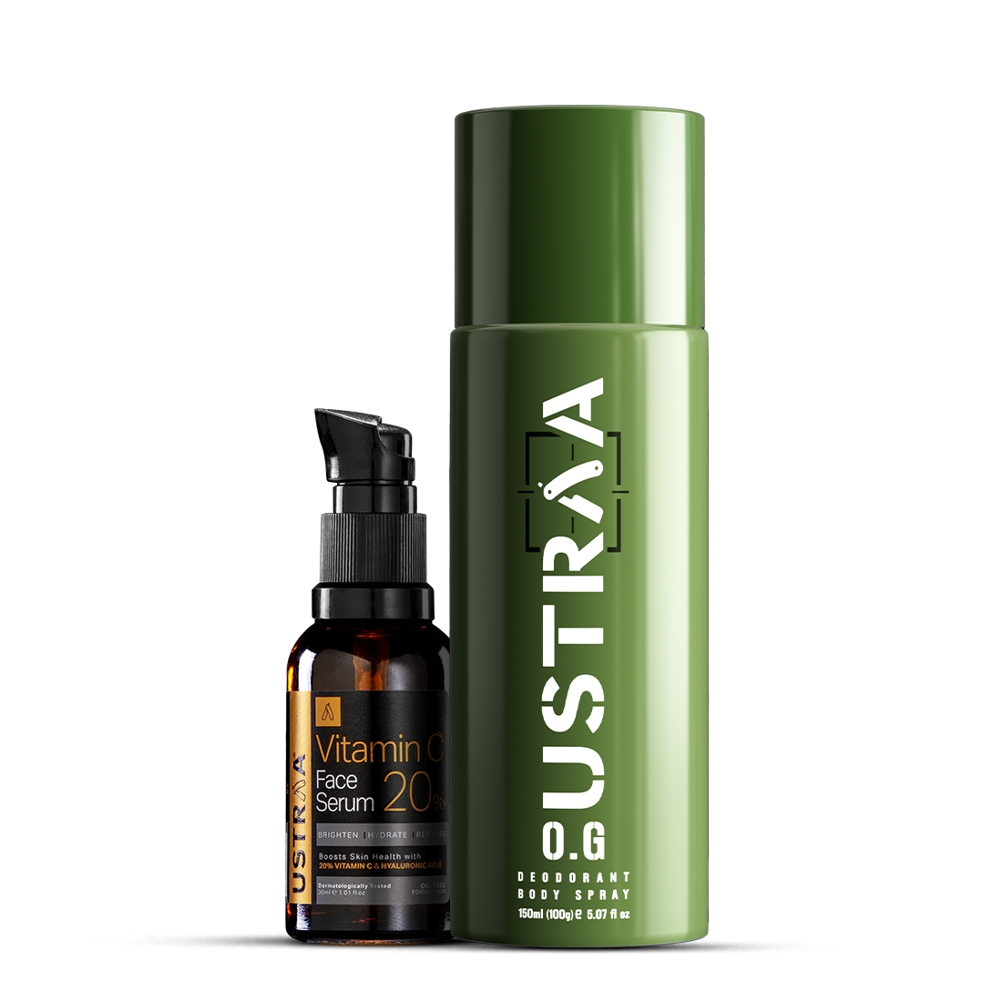 Ustraa | Ustraa O.G Deodorant - 150ml & 20% Vitamin C Face Serum - 30ml Combo 0