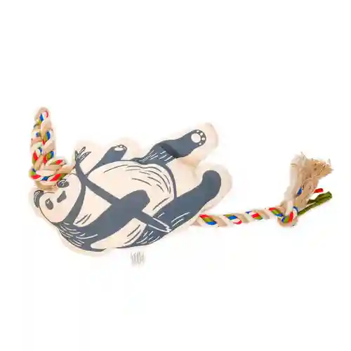 Barkbutler Fofos Flossy Rope Toy With Panda for Dogs