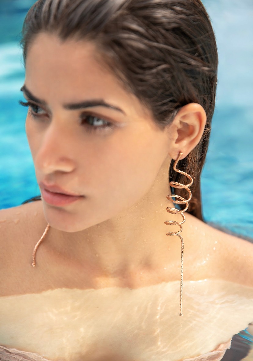 OH! Haute earrings in rose gold