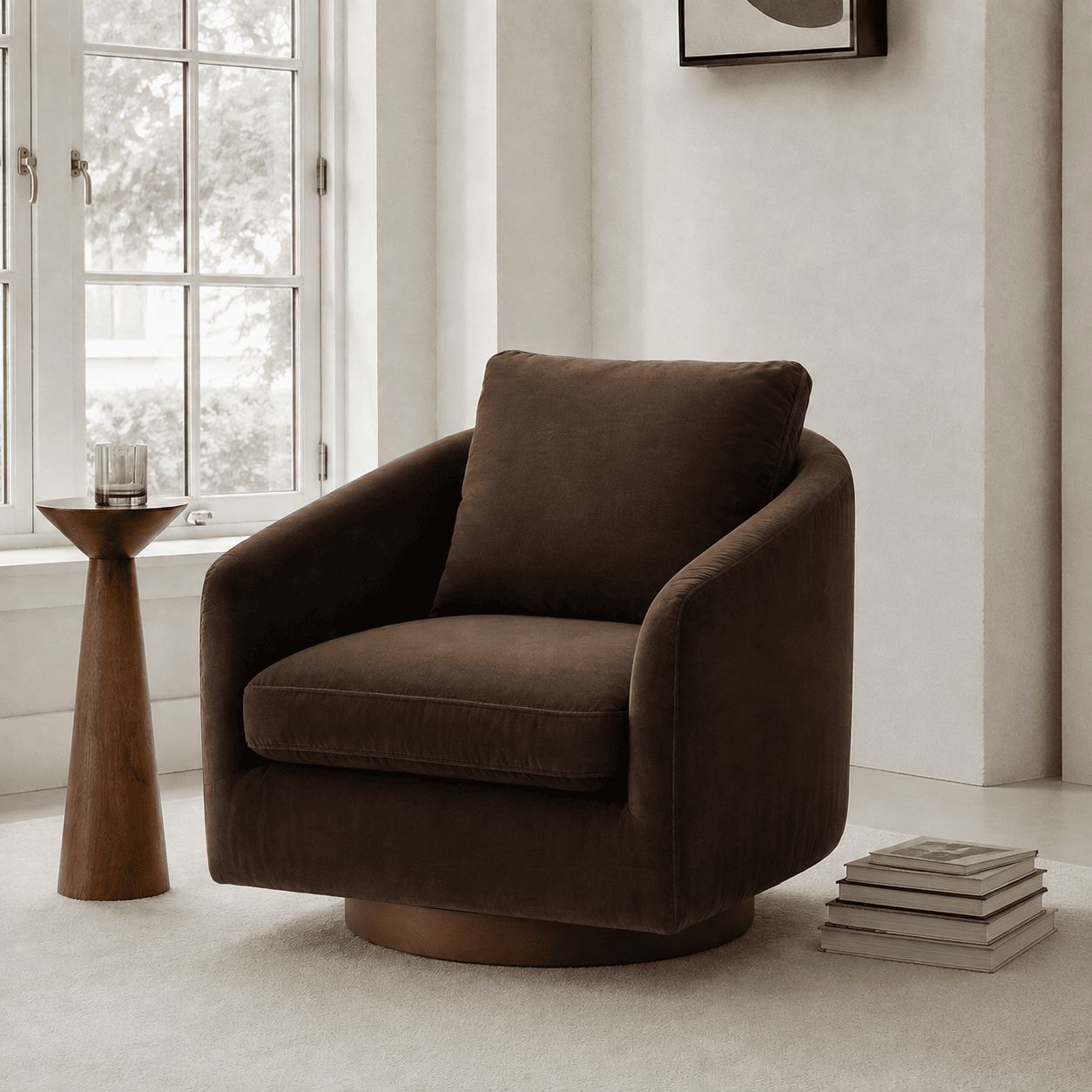 west elm | Imogene Swivel Chair, Java