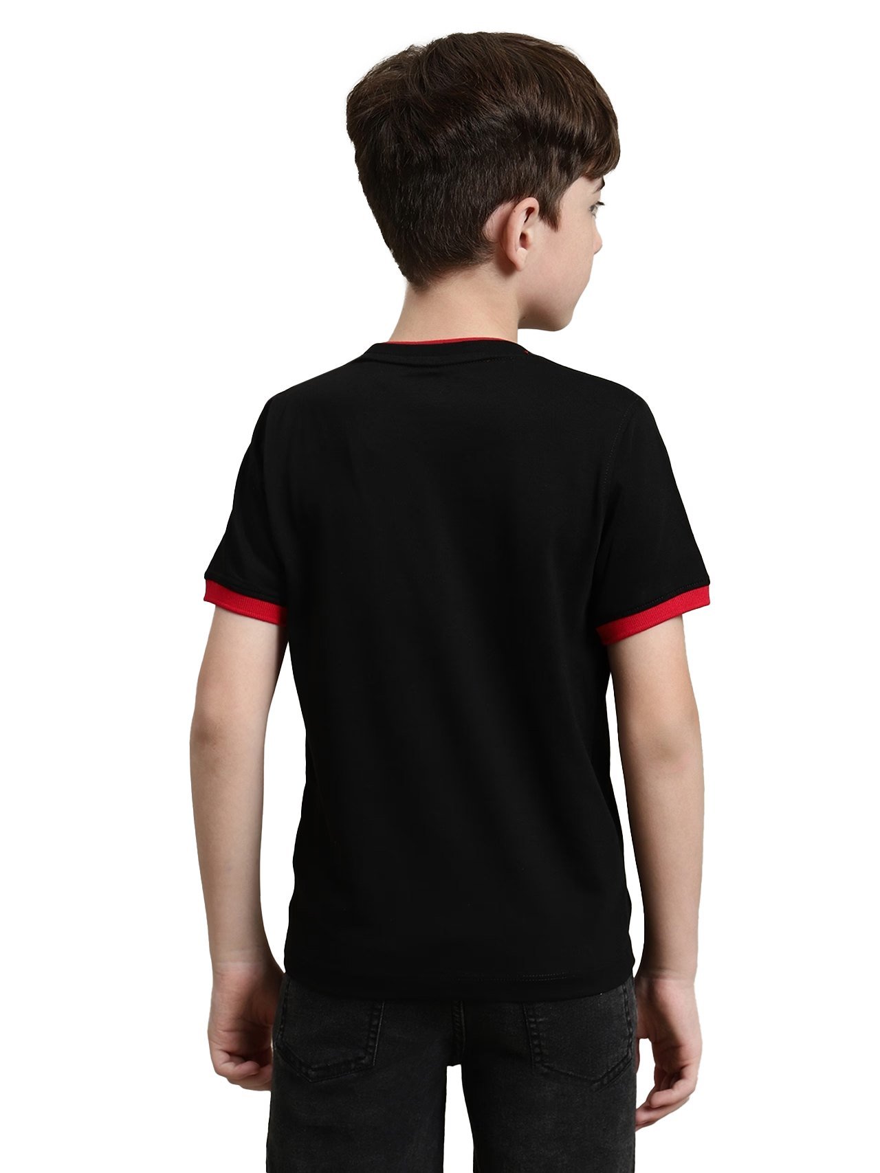 Octave Boys Typography Superman Applique T-Shirt