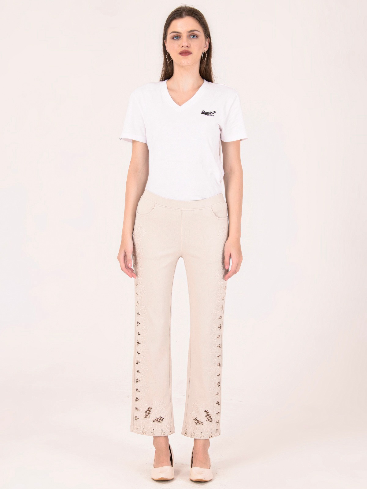 Albion Women Ivory Smart Jegging
