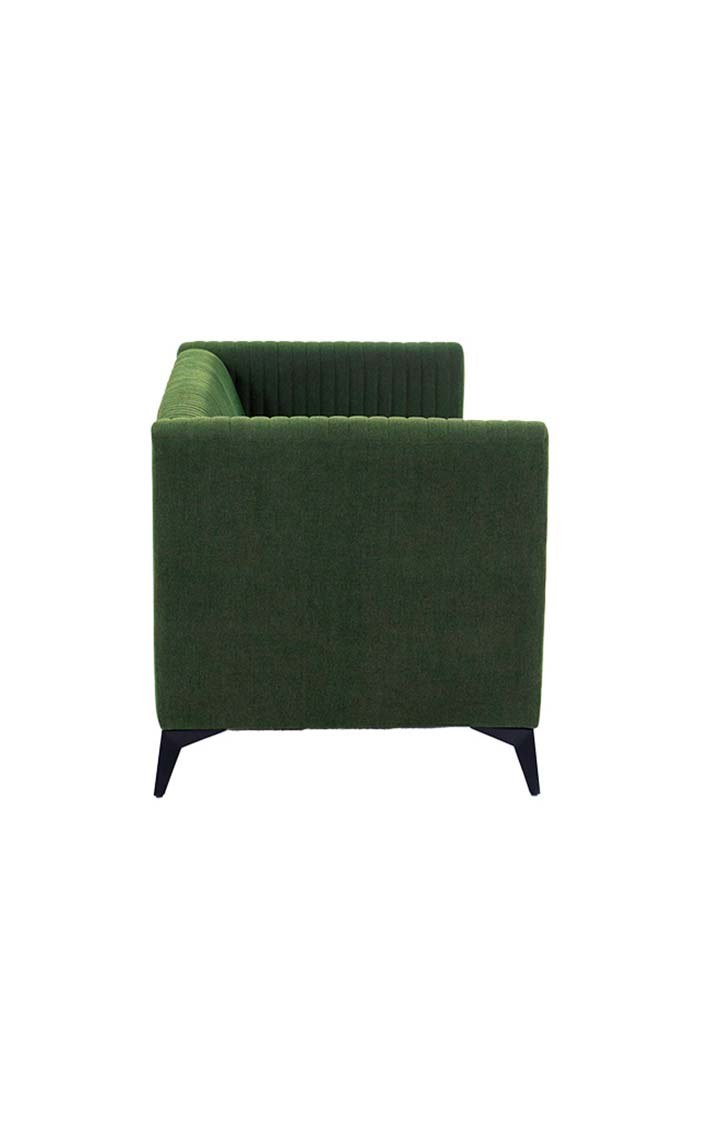 neudot Diva Sofa for Living Room |3 Persons Sofa|Premium Fabric with Cushioned Armrest | Solid Wood Frame|3 Seater in Emerald Green Color