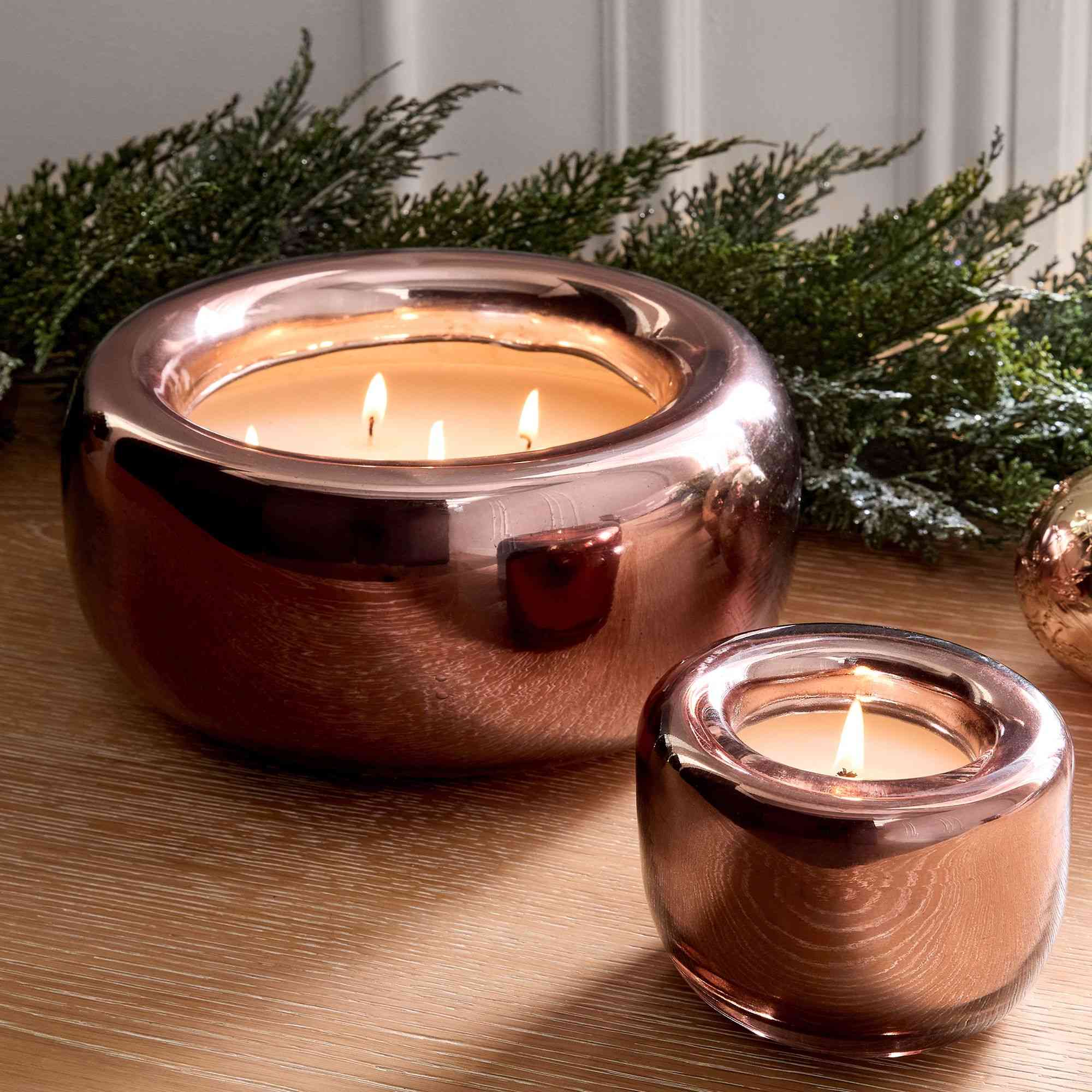 Rose Mercury Candles - Smoked Spice