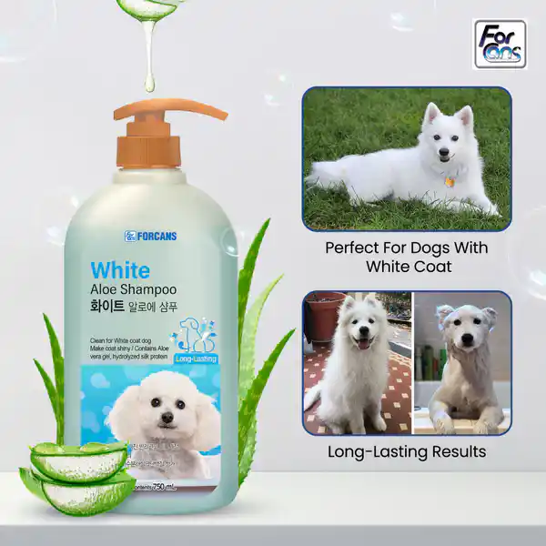 Forcans White Coat Aloe Shampoo for Dogs 750 ml