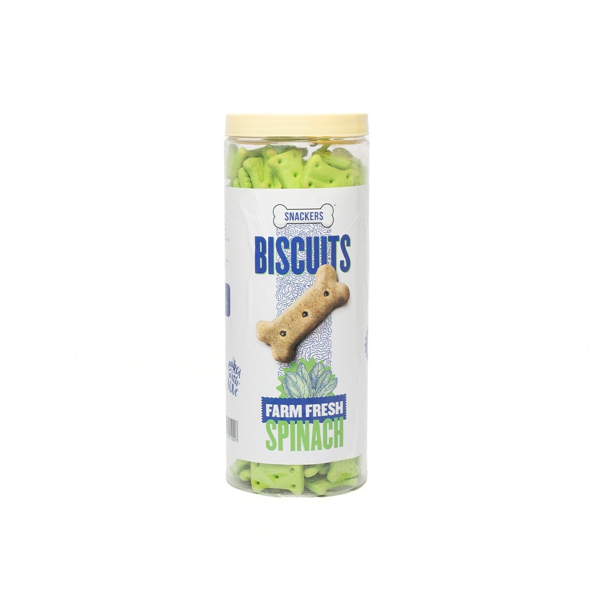Snackers Biscuits Farm Fresh Spinach Flavour Dog Treat – 750g