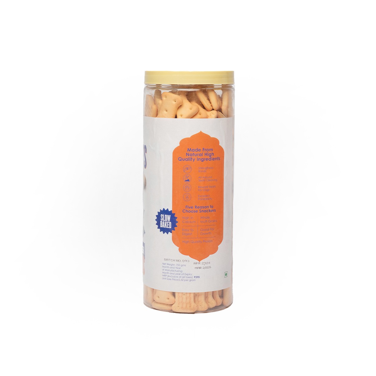Snackers Biscuits Farm Fresh Carrot Flavour Jar – 750g