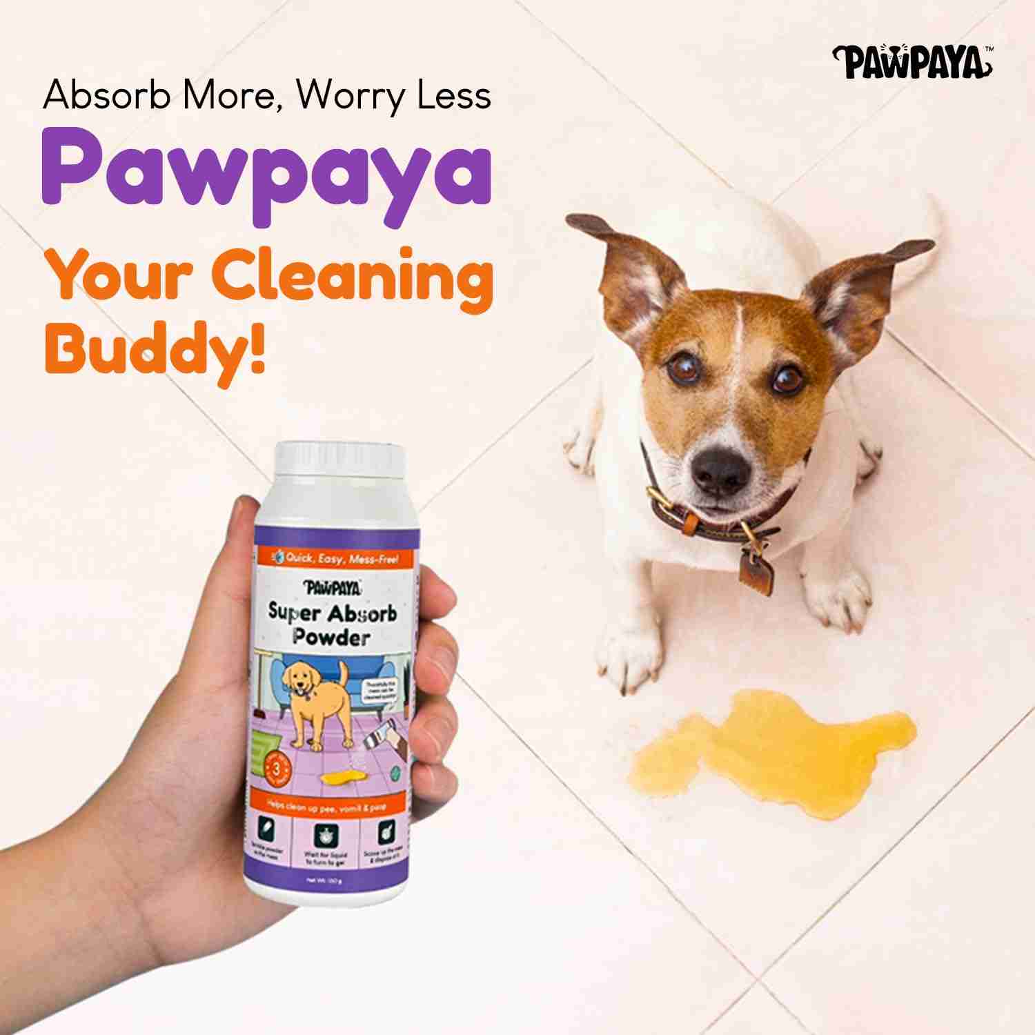 Pawpaya Pee Lock Powder for Cats & Dogs 150g