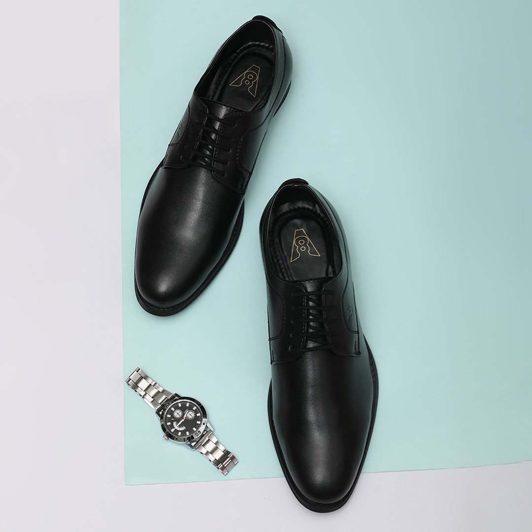 The Henry Black Men Formal Derby V8 By Ruosh