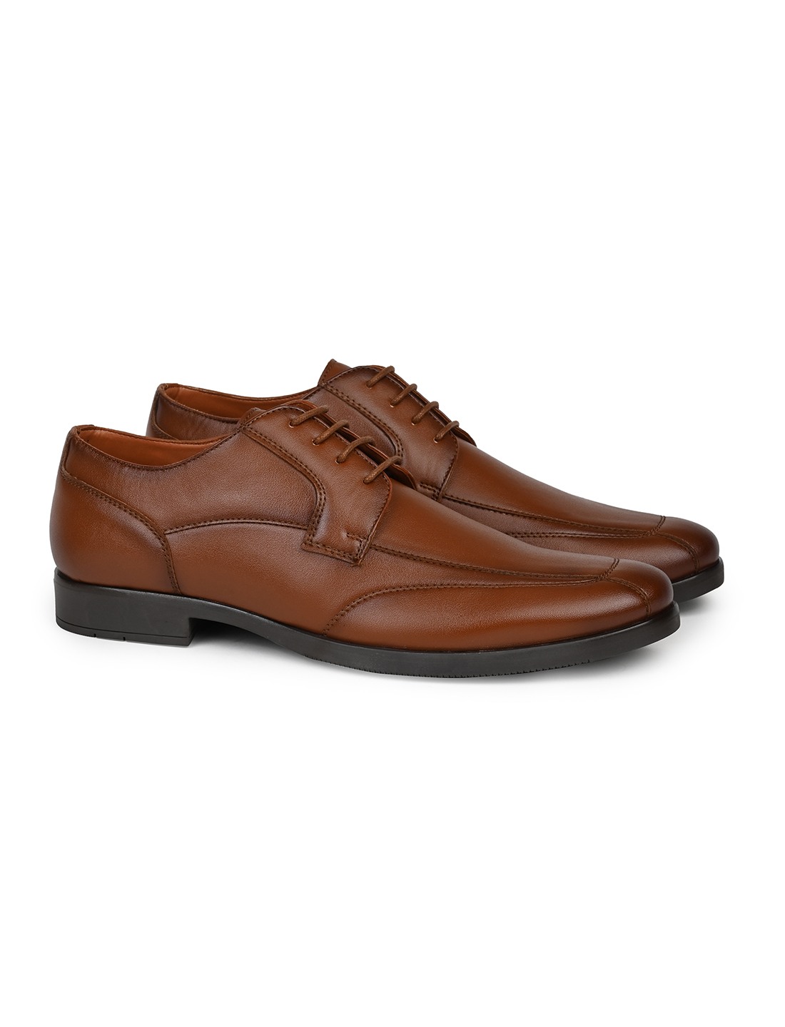 The Zalio Tan Men Formal Bicycle Cut Derby V8 By Ruosh