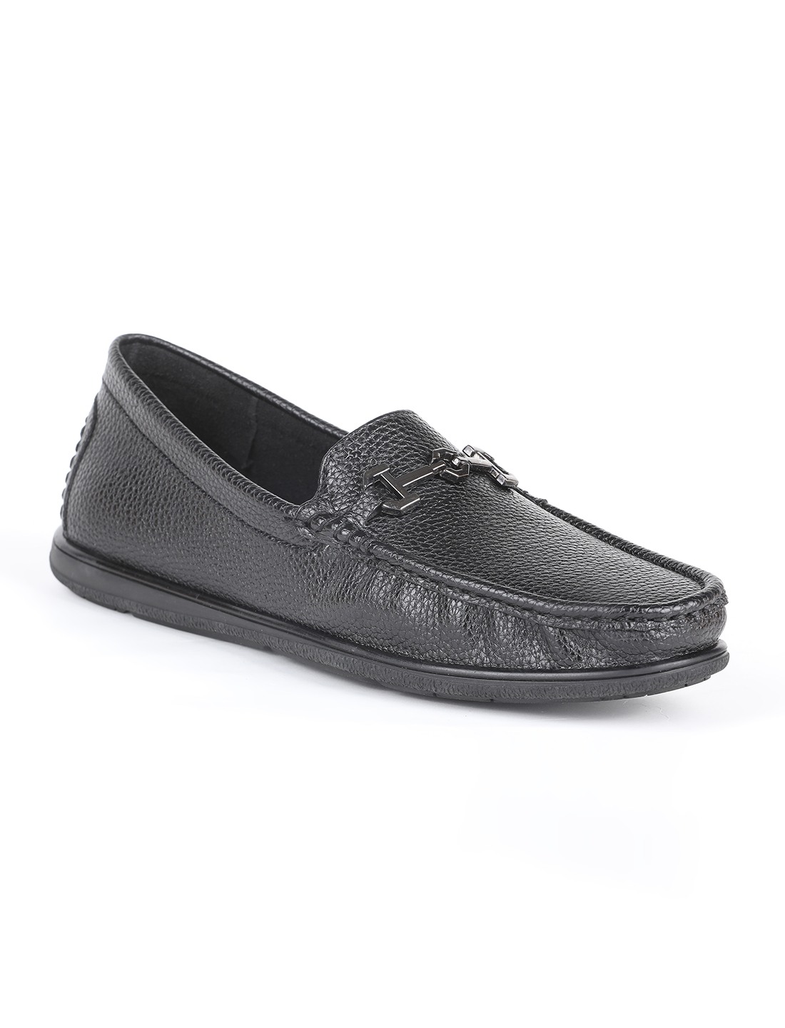 The Oslo Black Men Casual Bit Loafer V8 By Ruosh