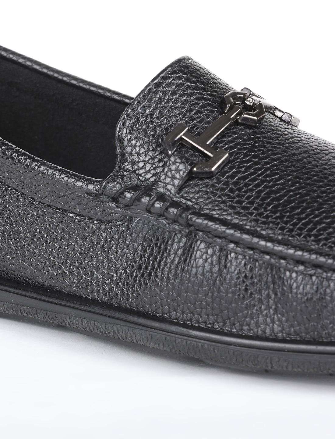 The Oslo Black Men Casual Bit Loafer V8 By Ruosh