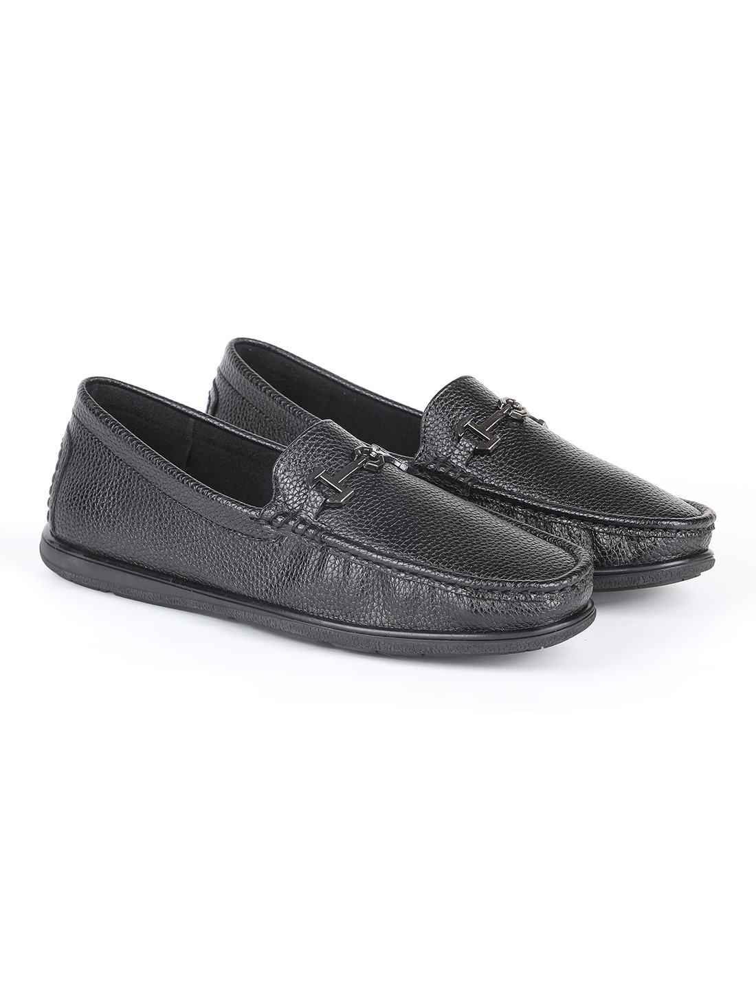 The Oslo Black Men Casual Bit Loafer V8 By Ruosh