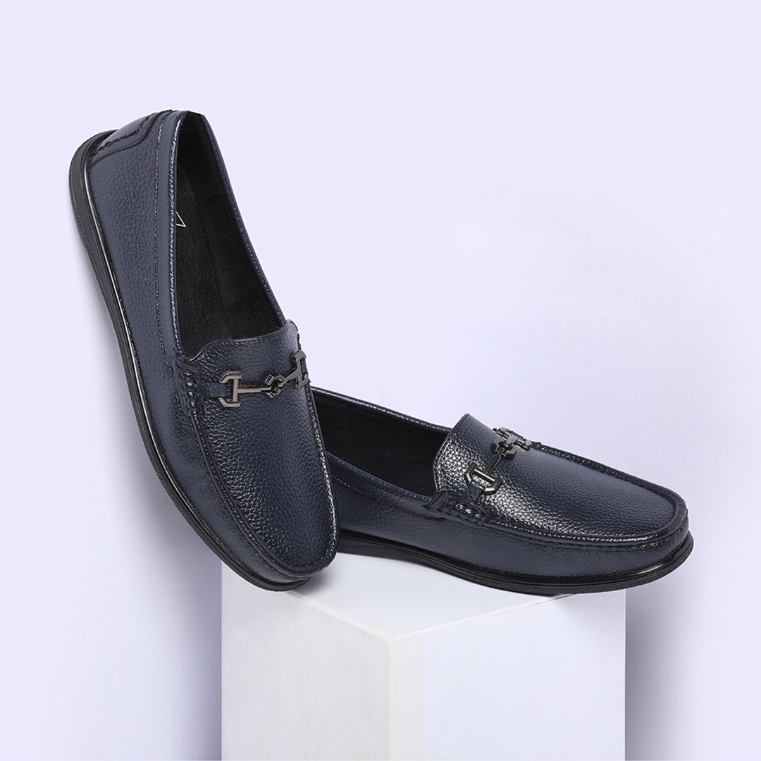 The Oslo Navy Men Casual Bit Loafer V8 By Ruosh