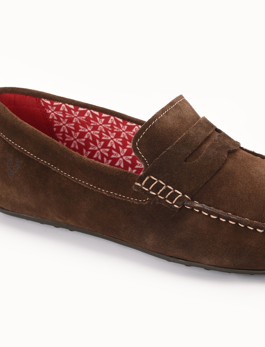 The Seti Brown Suede Men Casual Drivers V8 By Ruosh