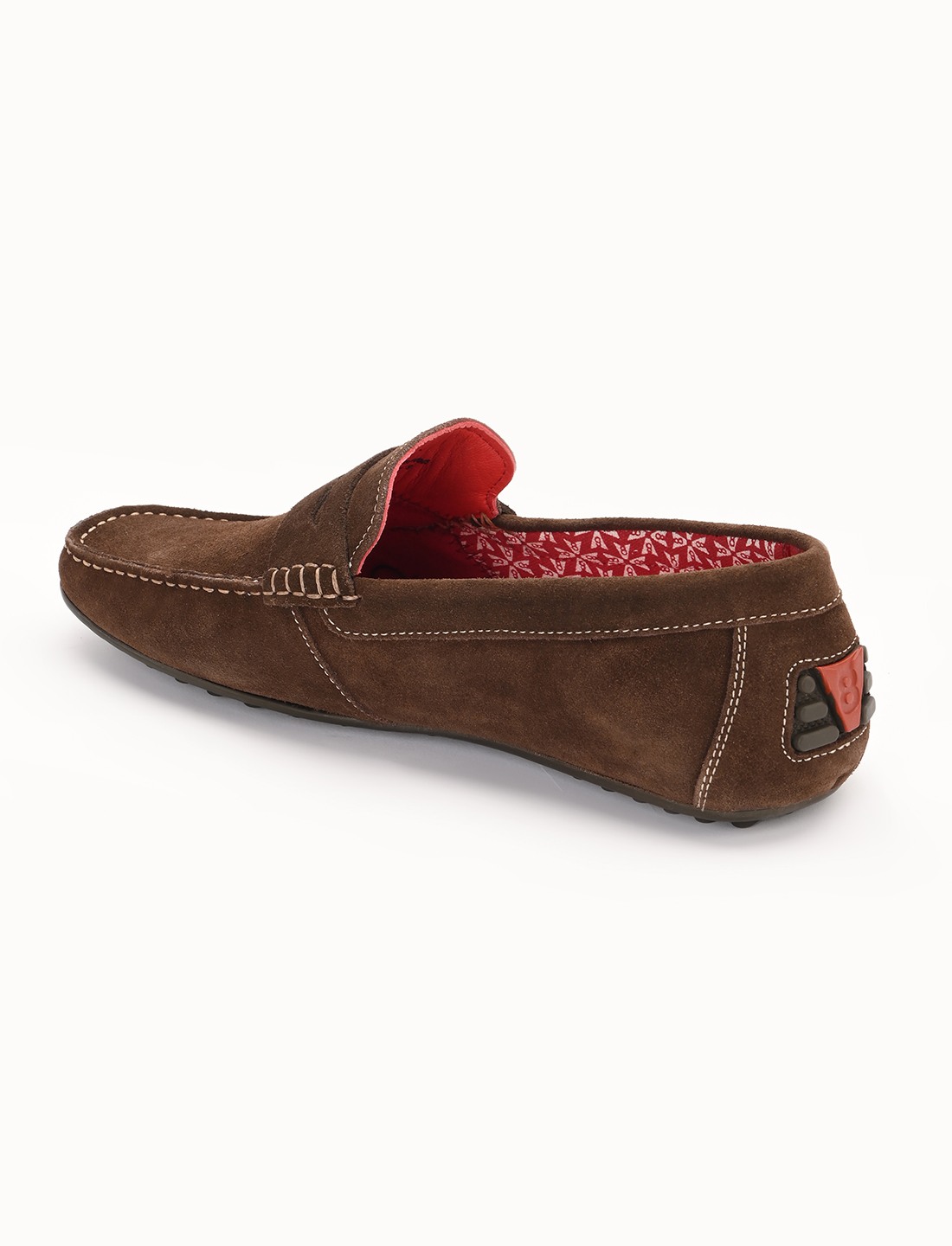 The Seti Brown Suede Men Casual Drivers V8 By Ruosh