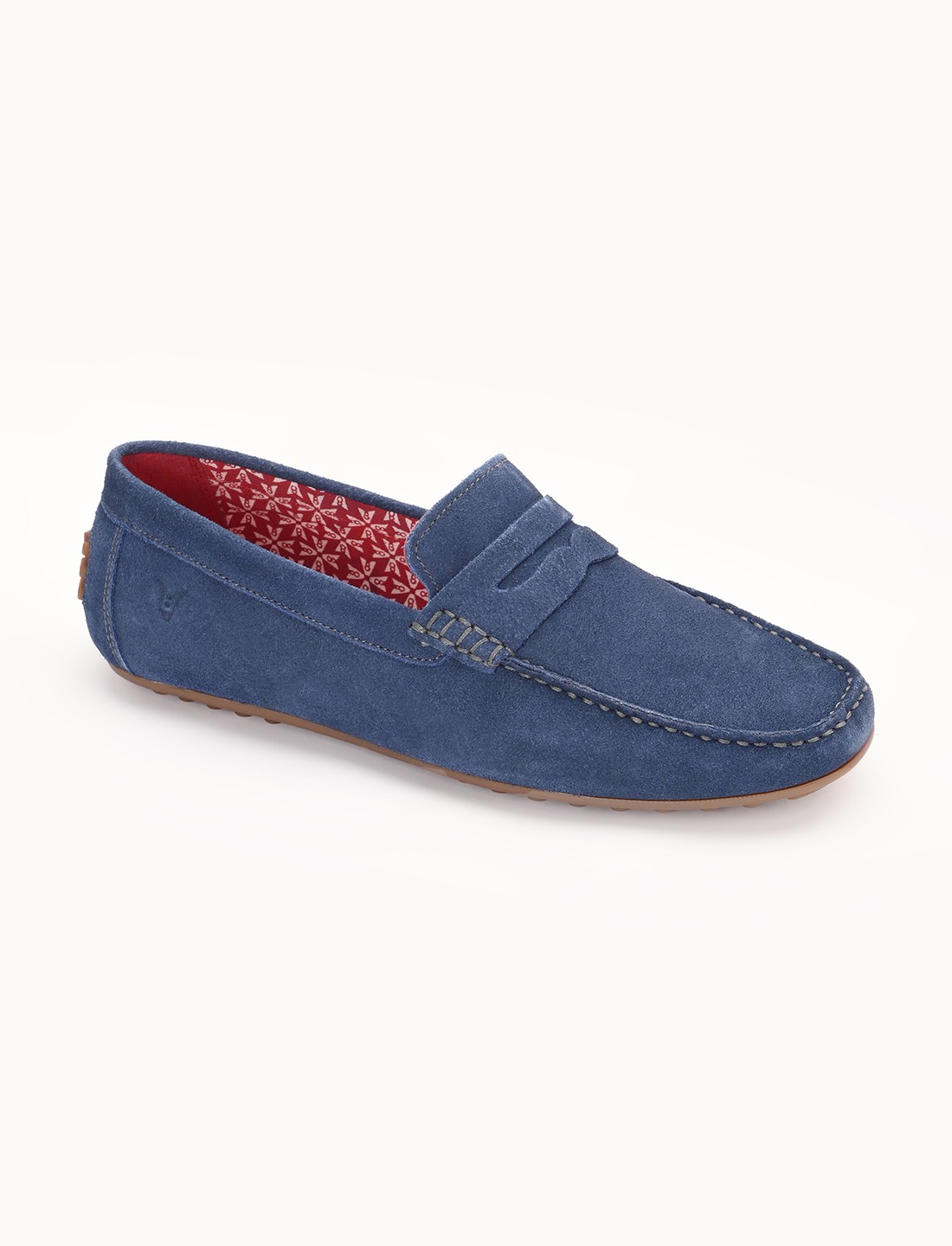 The Seti Blue Suede Men Casual Drivers V8 By Ruosh