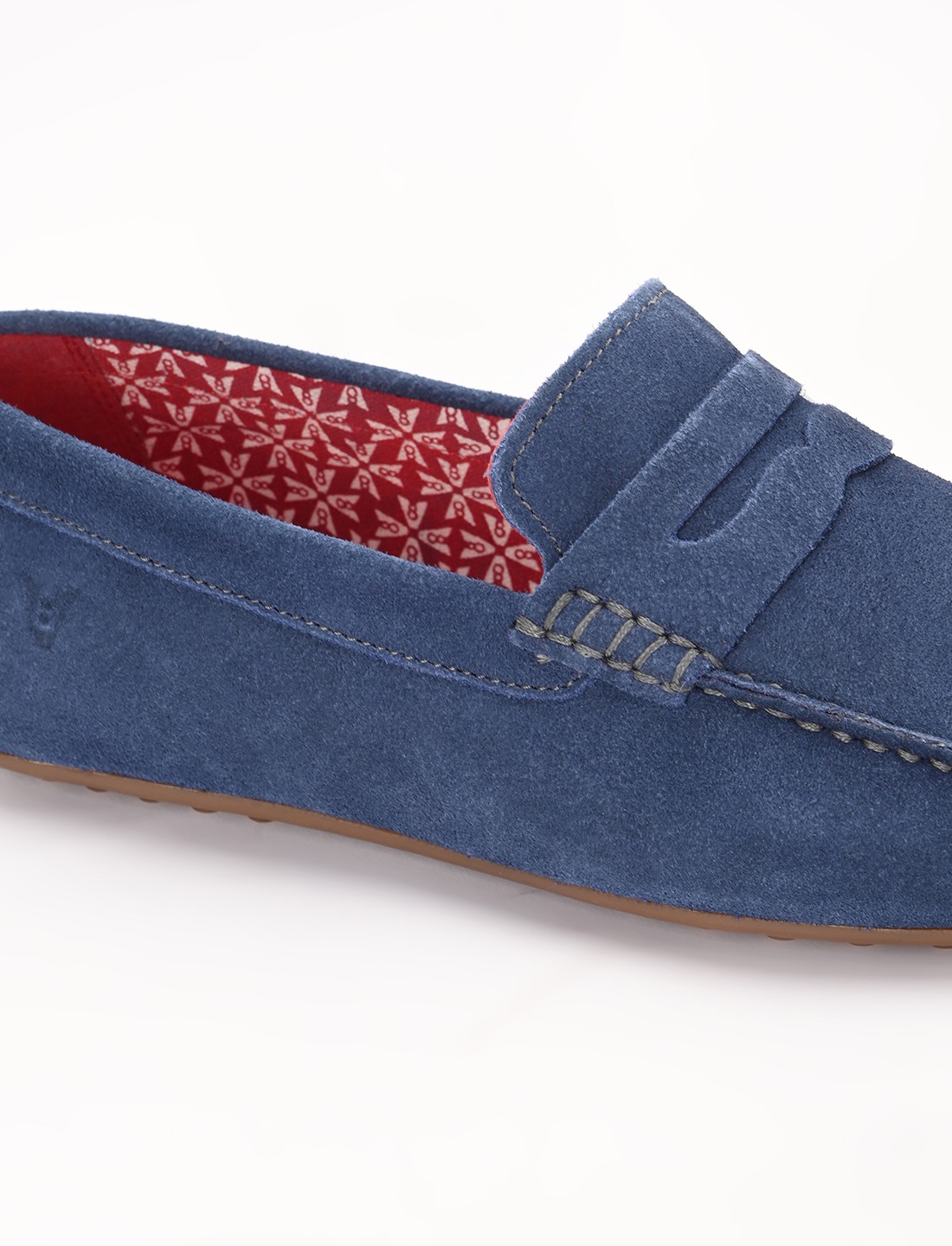 The Seti Blue Suede Men Casual Drivers V8 By Ruosh