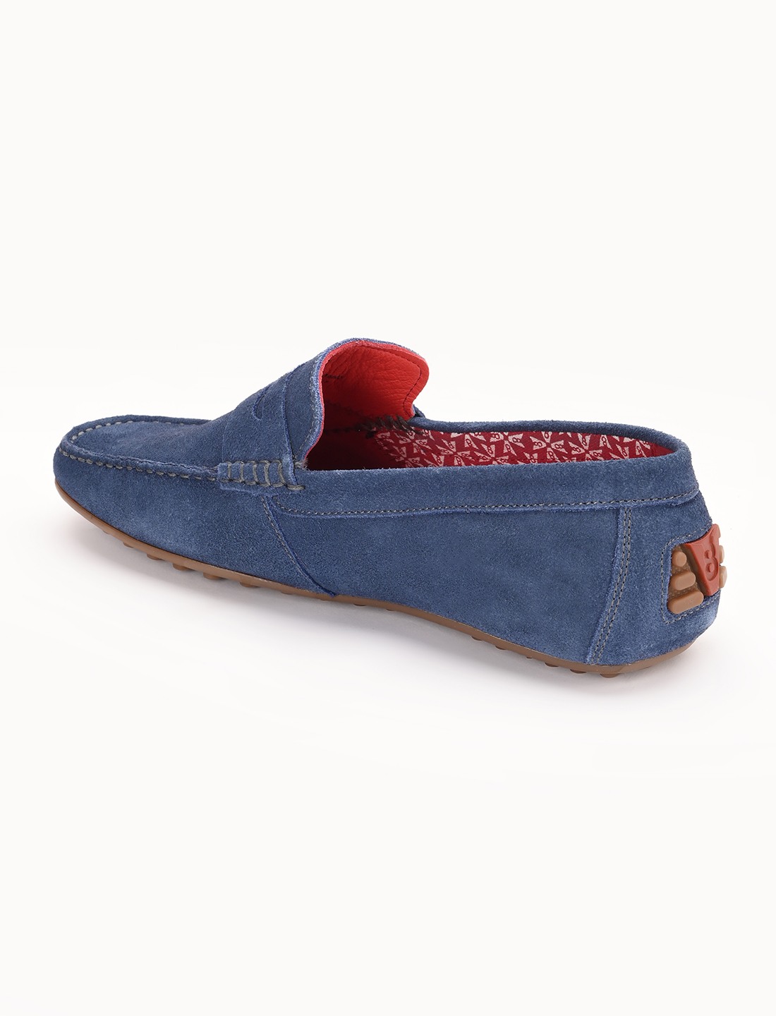The Seti Blue Suede Men Casual Drivers V8 By Ruosh