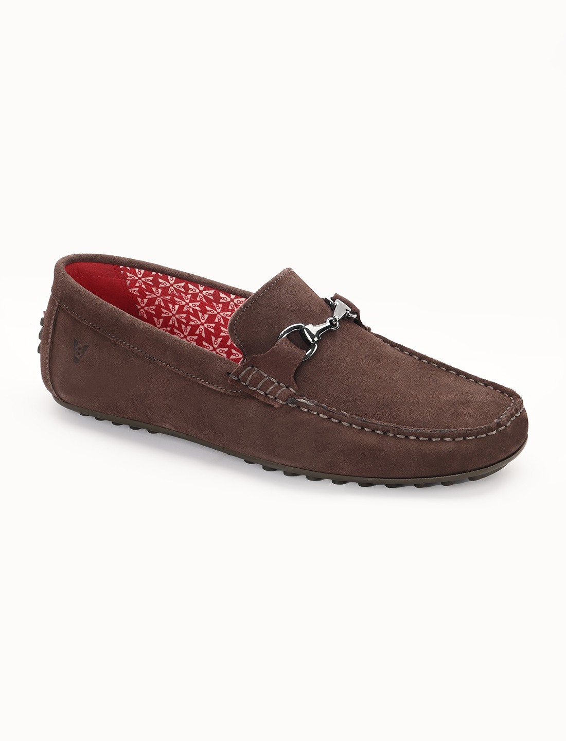 The Seti Brown Suede Men Casual Drivers V8 By Ruosh