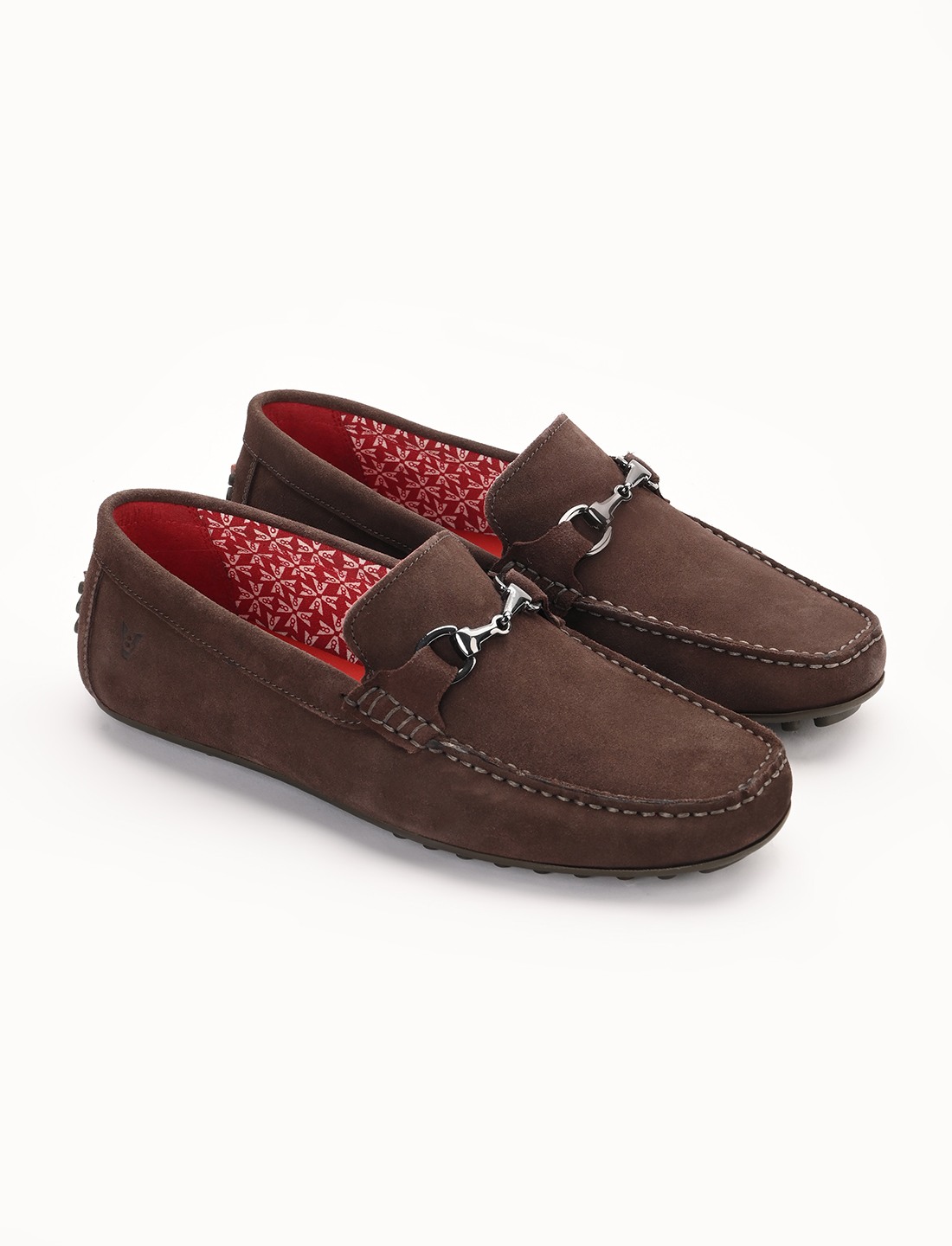 The Seti Brown Suede Men Casual Drivers V8 By Ruosh