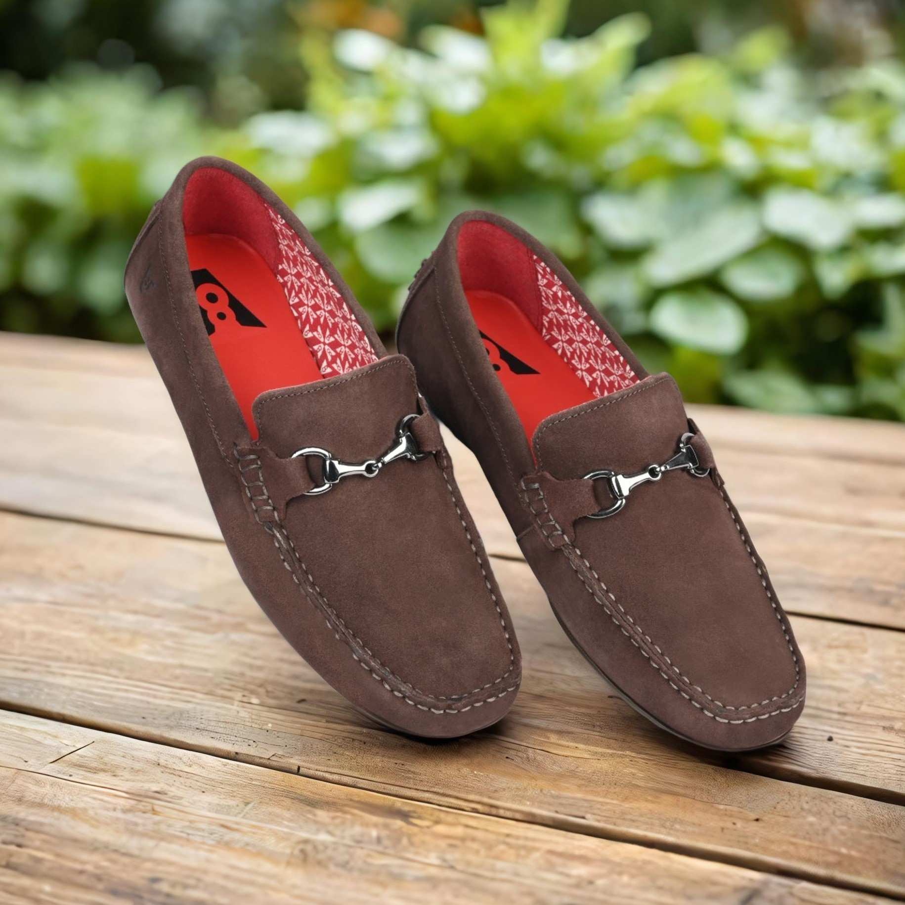 The Seti Brown Suede Men Casual Drivers V8 By Ruosh