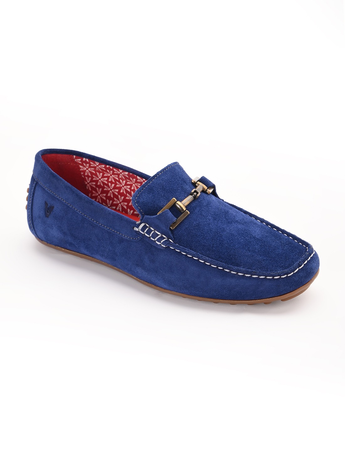 The Seti Blue Suede Men Casual Drivers V8 By Ruosh