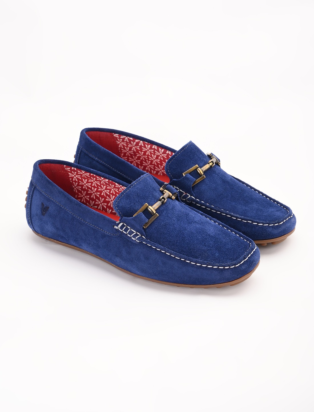 The Seti Blue Suede Men Casual Drivers V8 By Ruosh