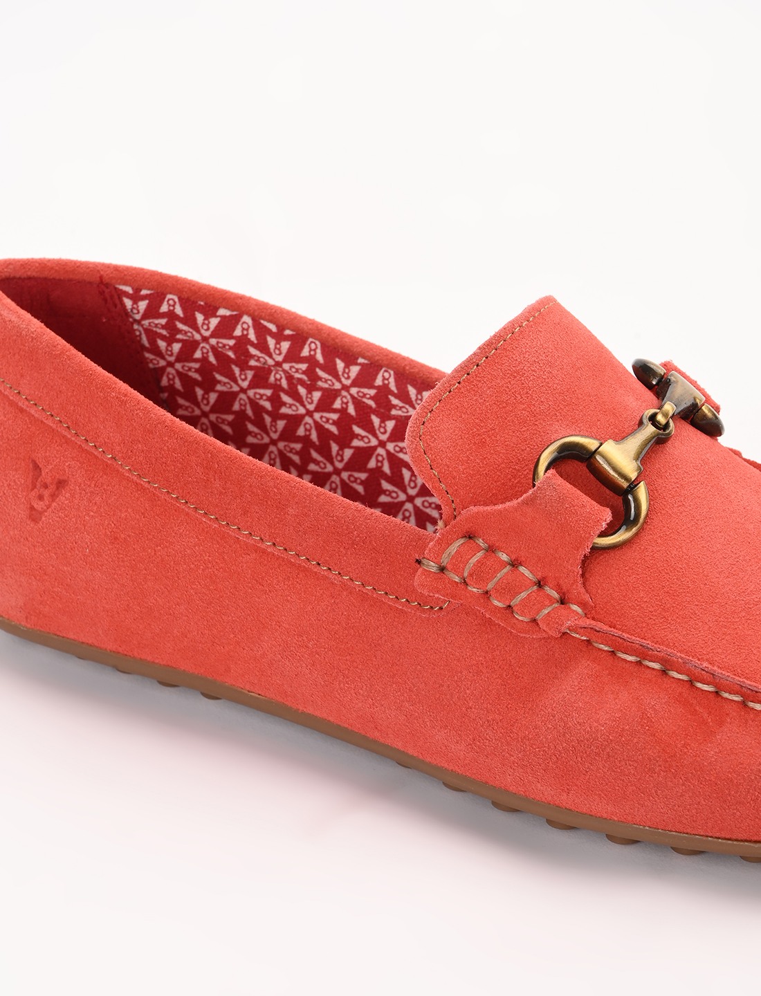 The Seti Red Suede Men Casual Drivers V8 By Ruosh