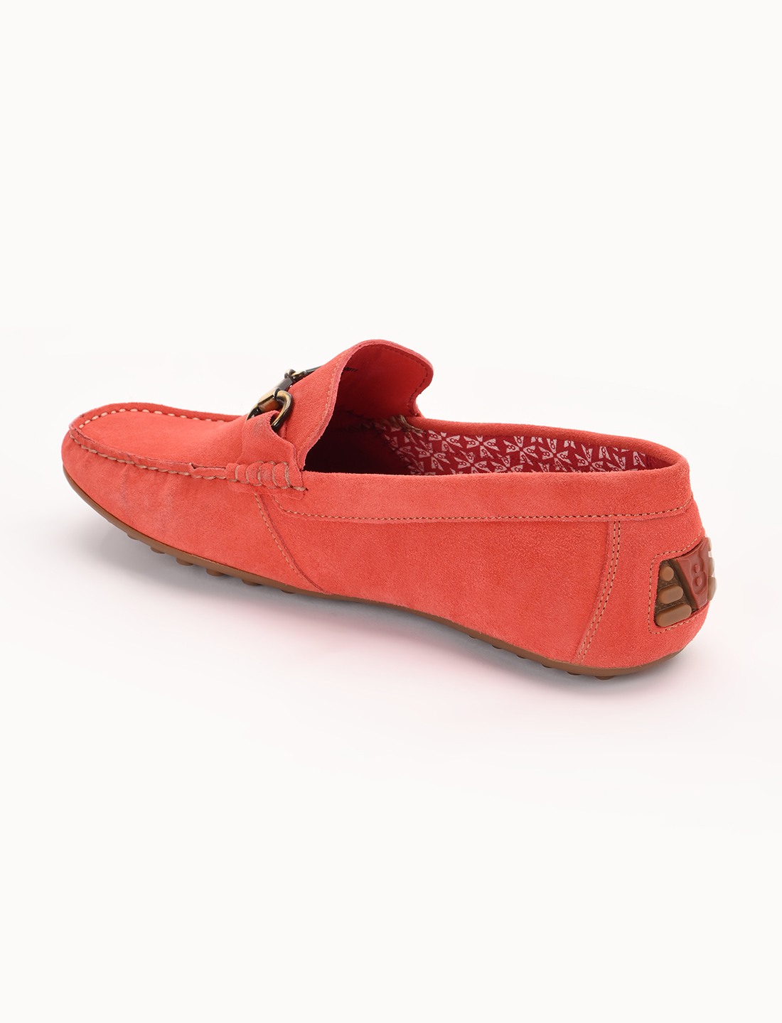 The Seti Red Suede Men Casual Drivers V8 By Ruosh