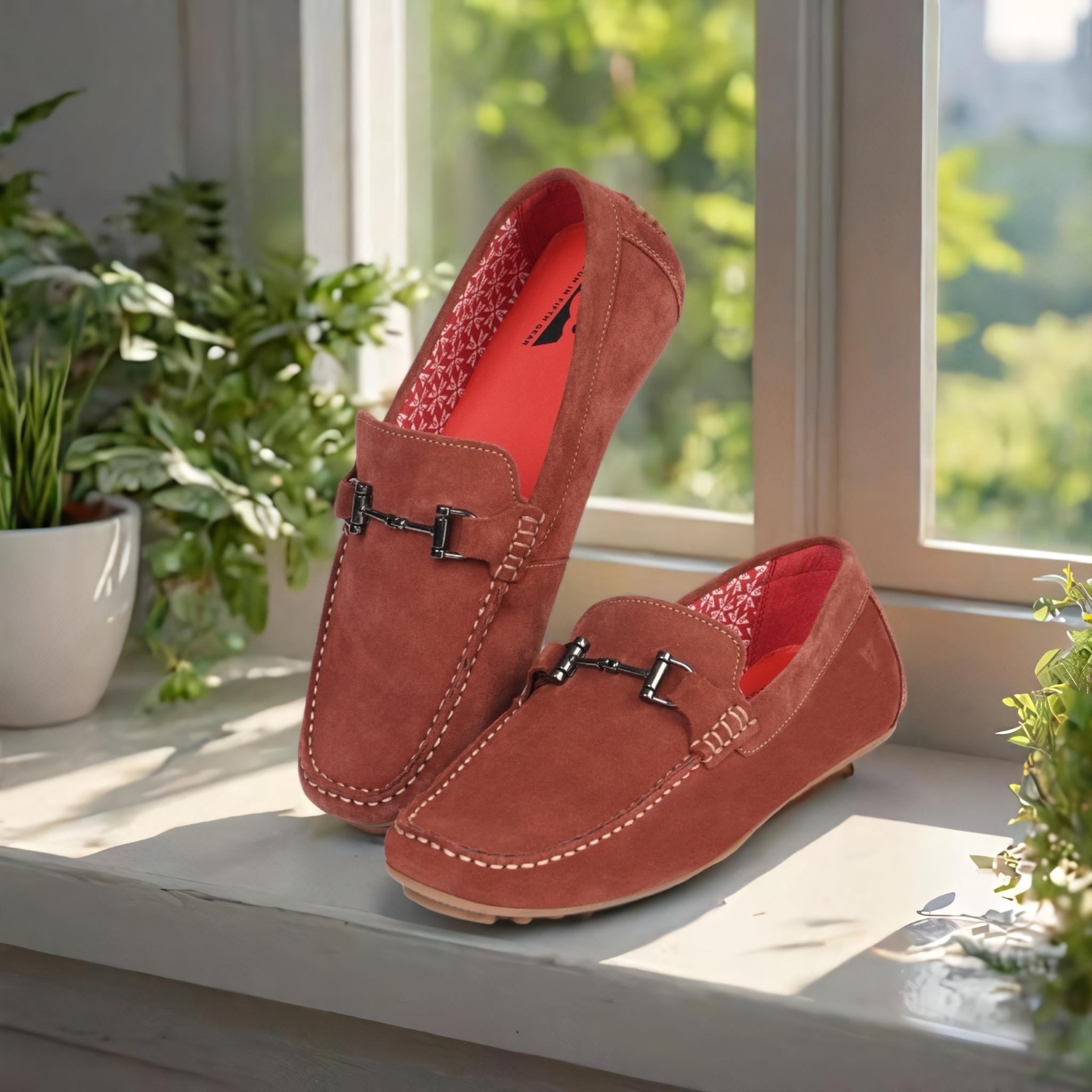 The Seti Tan Suede Men Casual Drivers V8 By Ruosh