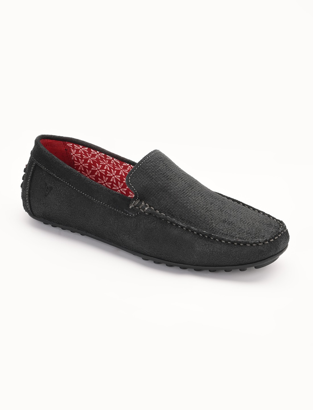 The Seti Black Suede Men Casual Drivers V8 By Ruosh