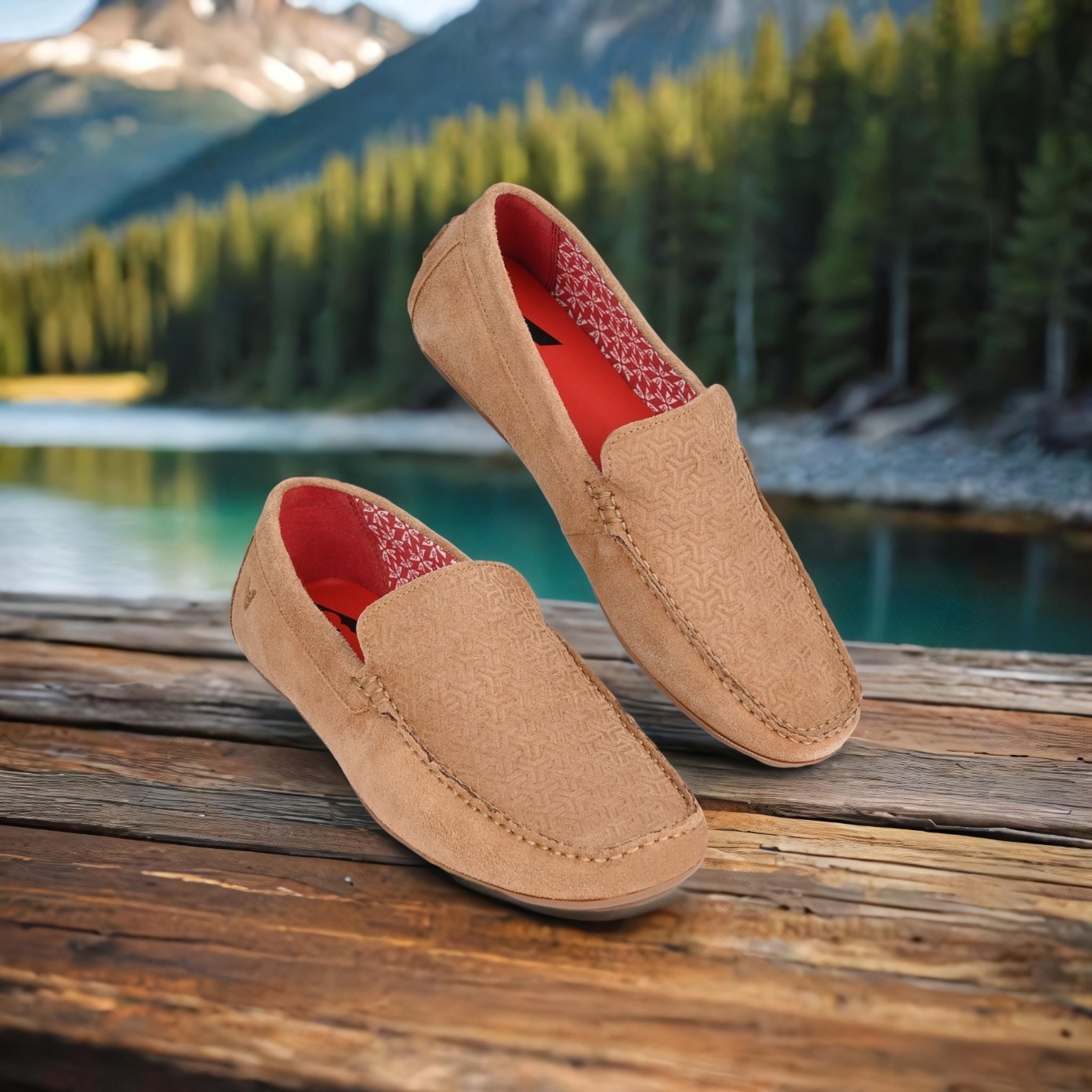 The Seti Tan Suede Men Casual Drivers V8 By Ruosh